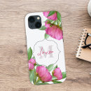 Recherche de jolies fleurs iphone coques Nom monogramme