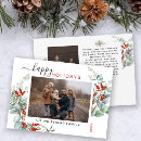 Recherche de watercolor christmas vœux cartes Botanical