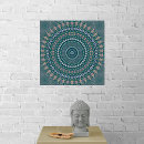 Recherche de mandala bleu posters Motif
