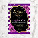 Recherche de purple floral bridal shower invitations Fleurs