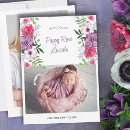 Recherche de statistiques de naissance invitations Floral