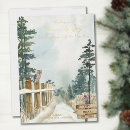 Recherche de country rustic christmas vœux cartes Watercolor