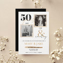 Recherche de cinquante 50 invitations Noir et or