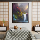 Recherche de montagne de cascade art Nature