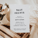Recherche de editable baby shower invitations Minimaliste