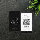 Recherche de black and white cartes visite Qr code