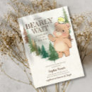 Recherche de we can bearly wait baby shower invitations Watercolor