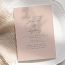 Recherche de rose et gris mariage invitations Élégant