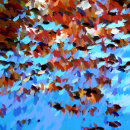 Recherche de nature abstraite carreaux Bleu