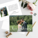 Recherche de love and thanks mariage remerciements cartes Couple
