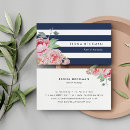 Recherche de rayures roses et blanches cartes visite Chic