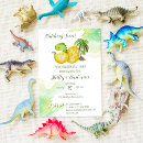 Recherche de oeufs de dinosaure invitations Aquarelle