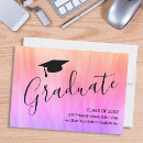 Recherche de girly graduation invitations Coloré