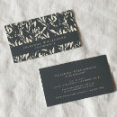 Recherche de motif floral élégant cartes visite Noir et blanc