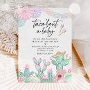 Recherche de fiesta cactus baby shower invitations Taco