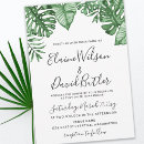 Recherche de tropical greenery mariage invitations Verdure