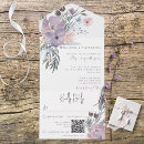 Recherche de bleu lavande mariage invitations Moderne