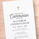Recherche de elegant gold petite communion invitations Catholique