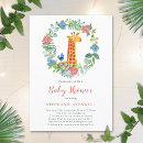 Recherche de noël girafe cartes invitations Jungle