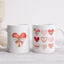 Recherche de coeur rouge de valentines tasses Vintage
