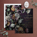 Recherche de dark floral mariage invitations Romantique