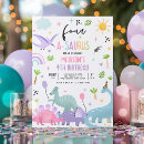 Recherche de pink dinosaur anniversaire invitations Fête des dinosaures