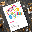 Recherche de instruments de musique invitations Pour enfants