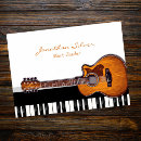 Recherche de guitare acoustique cartes visite Élégant