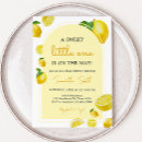 Recherche de lemon baby shower invitations Citron