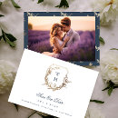 Recherche de bleu royal et blanc invitations Monogramme