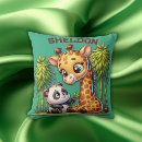 Recherche de girafe mignonne coussins Élégant