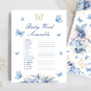 Recherche de word scramble games Baby shower garçon