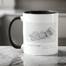 Recherche de baptême tasses Typographie