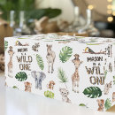 Recherche de jungle safari papier cadeau Girafe