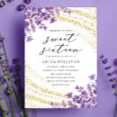 Recherche de lavender 16ans anniversaire invitations Lavande