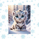 Recherche de léopard neige cartes postales Mignon
