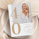 Recherche de photo 40ans anniversaire invitations Élégant