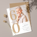 Recherche de 60ans anniversaire invitations Élégant