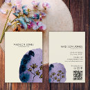 Recherche de fleurs bleues cartes visite Professeur de yoga