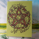 Recherche de pentacle vœux cartes Païen