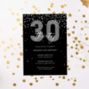 Recherche de argent noir invitations 30e