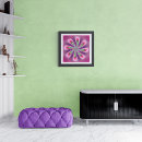 Recherche de fleur fractale posters Violet