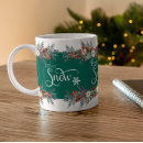 Recherche de neige tasses Typographie
