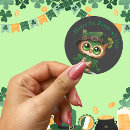 Recherche de jour de la st patrick autocollants Shamrock