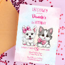Recherche de petit chiot cartes postales Jeune fille