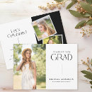 Recherche de 3 photo graduation invitations Noir et blanc