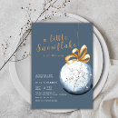 Recherche de blue snowflake baby shower invitations Aquarelle