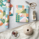 Recherche de lignes colorées papier cadeau Formes
