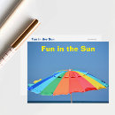 Recherche de parapluie coloré cartes postales Vacances