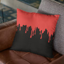 Recherche de sang rouge coussins Halloween